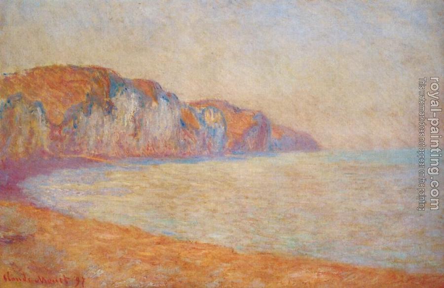 Claude Oscar Monet : Cliff at Pourville in the Morning